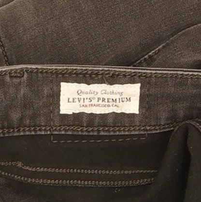 Levi's 711 Women Charcoal Skinny Slim Jeans W28 L28