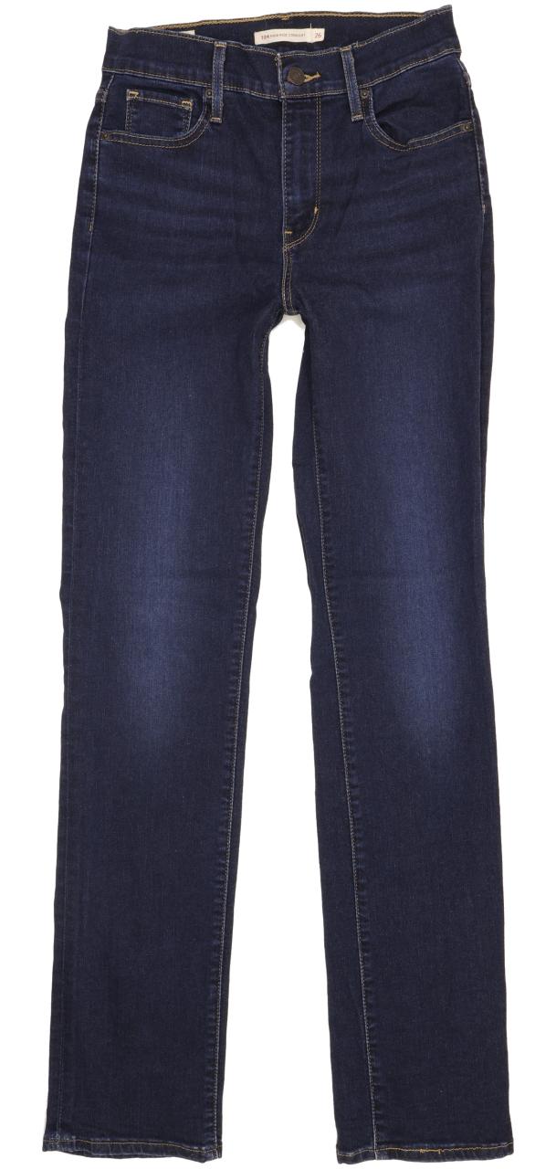 Levi's 724 Women Blue Straight Slim Stretch Jeans W26 L32