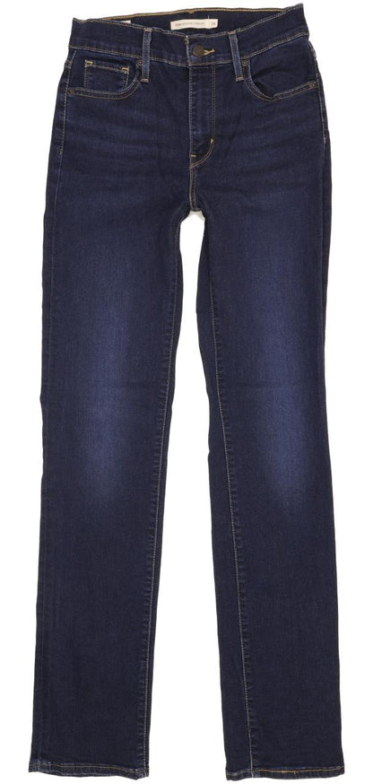 Levi's 724 Women Blue Straight Slim Stretch Jeans W26 L32