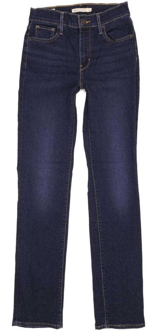 Levi's 724 Women Blue Straight Slim Stretch Jeans W26 L32