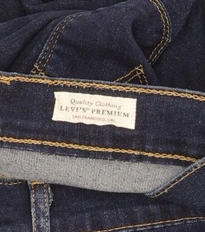 Levi's 724 Women Blue Straight Slim Stretch Jeans W26 L32