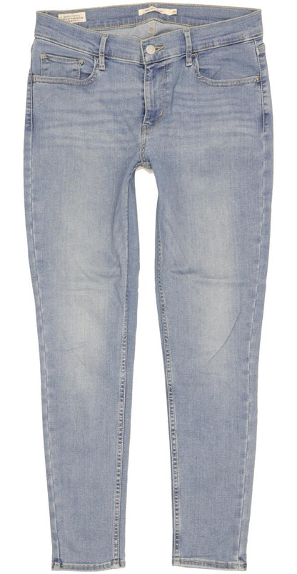 Levi's 710 Super Women Blue Skinny Slim Stretch Jeans W30 L28