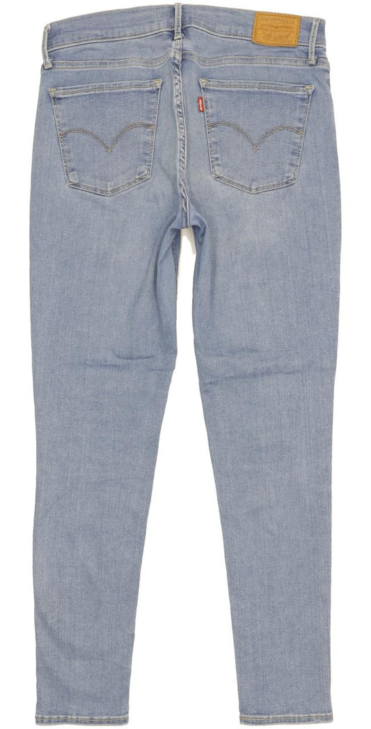 Levi's 710 Super Women Blue Skinny Slim Stretch Jeans W30 L28