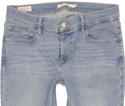 Levi's 710 Super Women Blue Skinny Slim Stretch Jeans W30 L28
