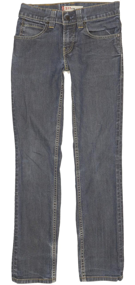 Levi's 511 Men Blue Straight Slim Stretch Jeans W28 L31