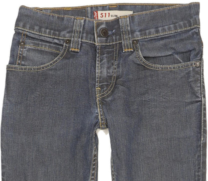 Levi's 511 Men Blue Straight Slim Stretch Jeans W28 L31