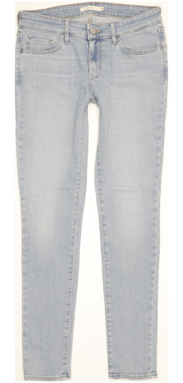 Levi's 711 Women Blue Skinny Slim Stretch Jeans W28 L30