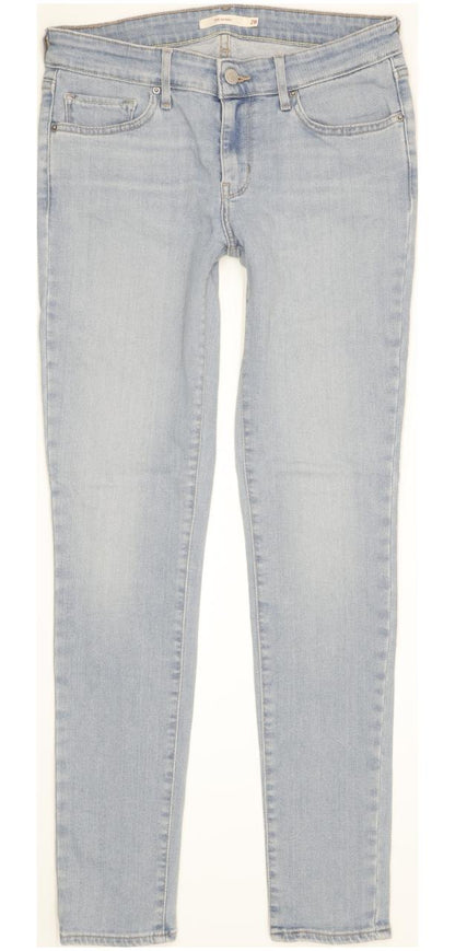 Levi's 711 Women Blue Skinny Slim Stretch Jeans W28 L30