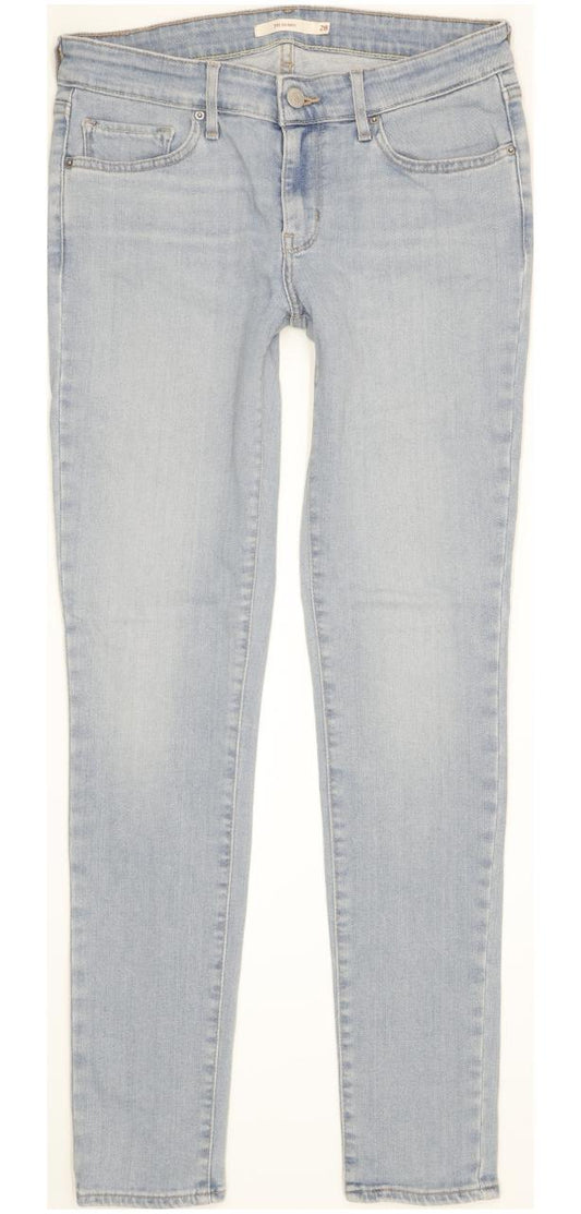Levi's 711 Women Blue Skinny Slim Stretch Jeans W28 L30
