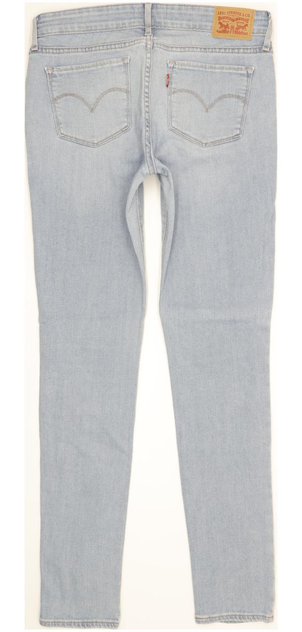 Levi's 711 Women Blue Skinny Slim Stretch Jeans W28 L30