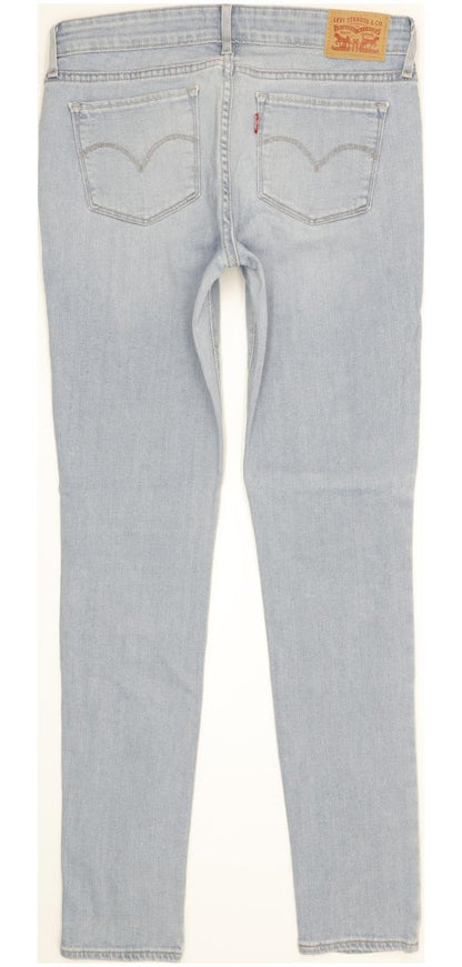 Levi's 711 Women Blue Skinny Slim Stretch Jeans W28 L30