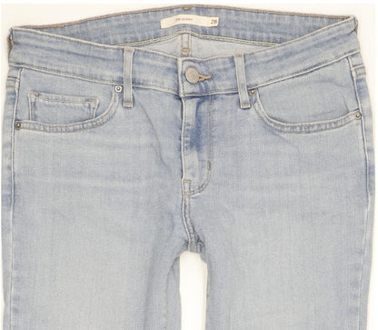 Levi's 711 Women Blue Skinny Slim Stretch Jeans W28 L30