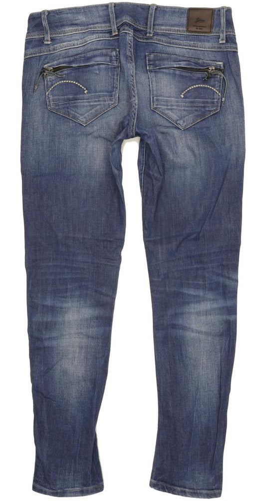 G-Star Women Blue Skinny Slim Stretch Jeans W28 L29