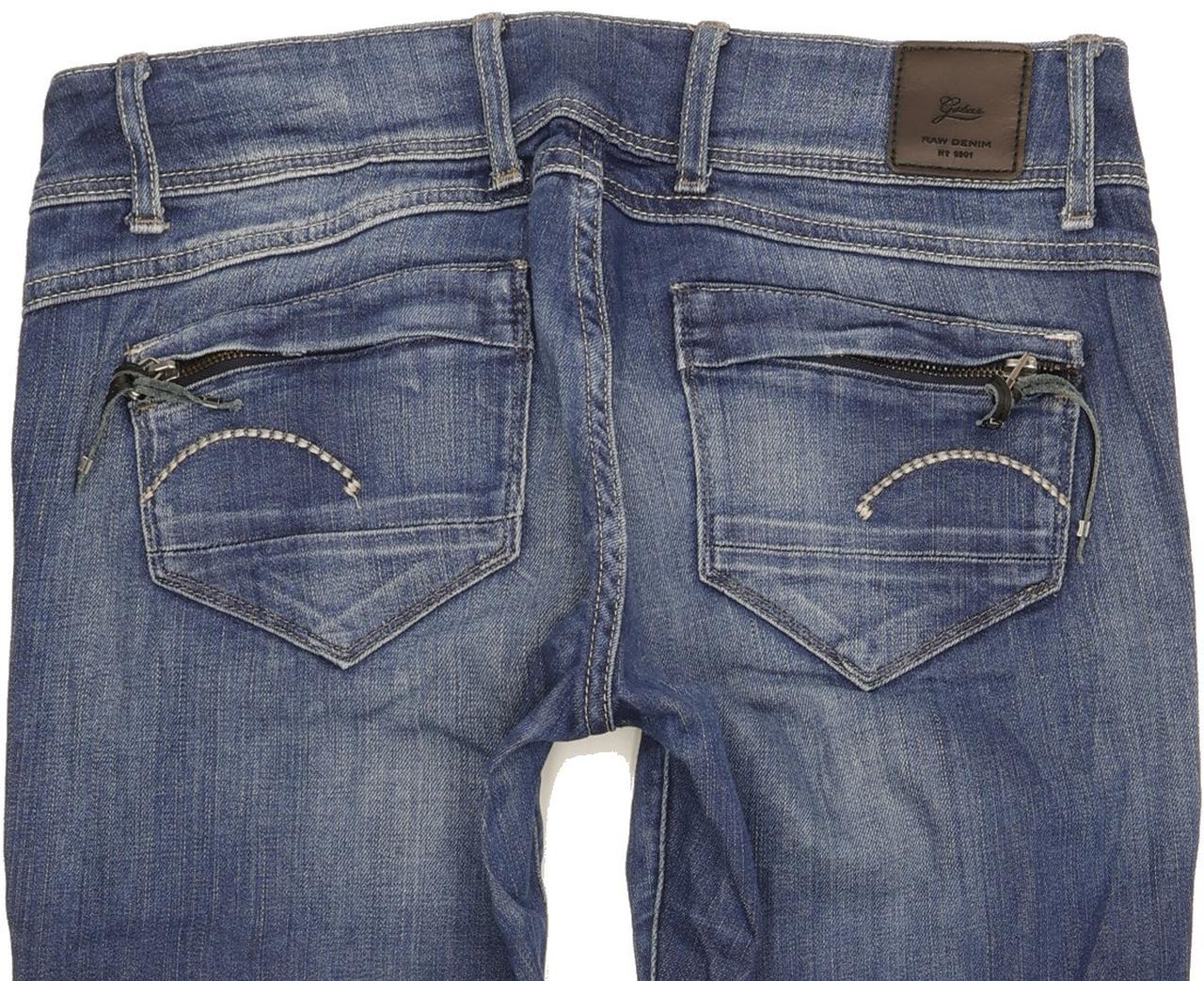 G-Star Women Blue Skinny Slim Stretch Jeans W28 L29