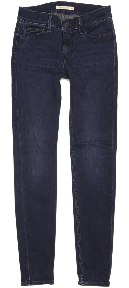 Levi's 710 Super Women Navy Skinny Slim Stretch Jeans W27 L30