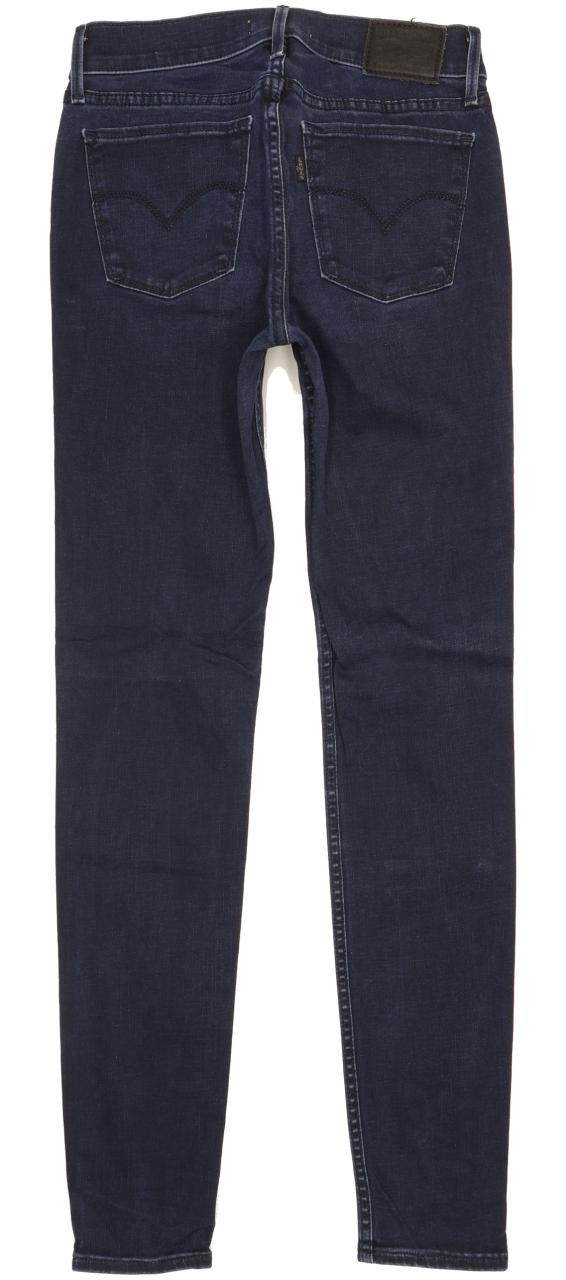 Levi's 710 Super Women Navy Skinny Slim Stretch Jeans W27 L30