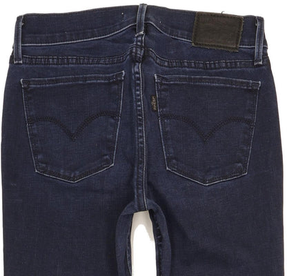 Levi's 710 Super Women Navy Skinny Slim Stretch Jeans W27 L30