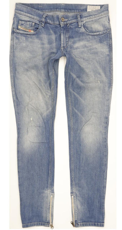 Diesel Zivy Ankle 008NM Women Blue Skinny Slim Stretch Jeans W29 L34