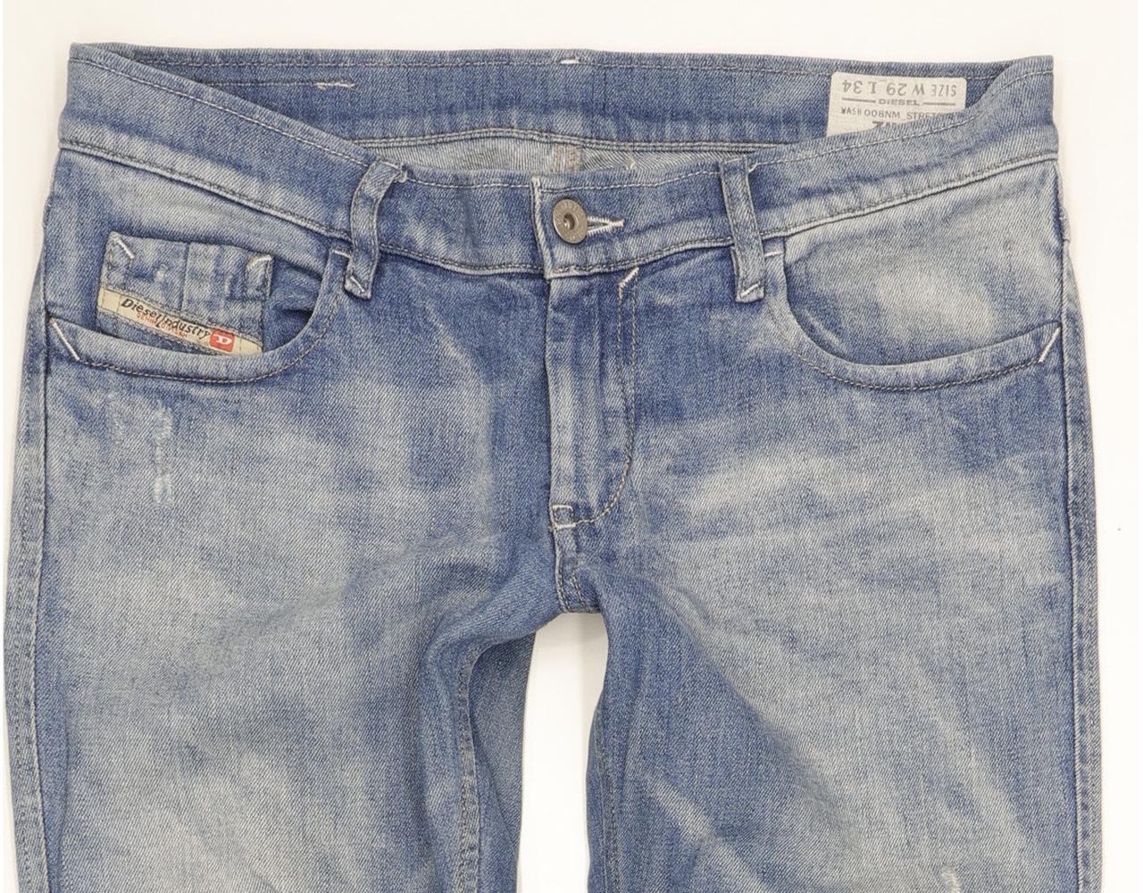 Diesel Zivy Ankle 008NM Women Blue Skinny Slim Stretch Jeans W29 L34