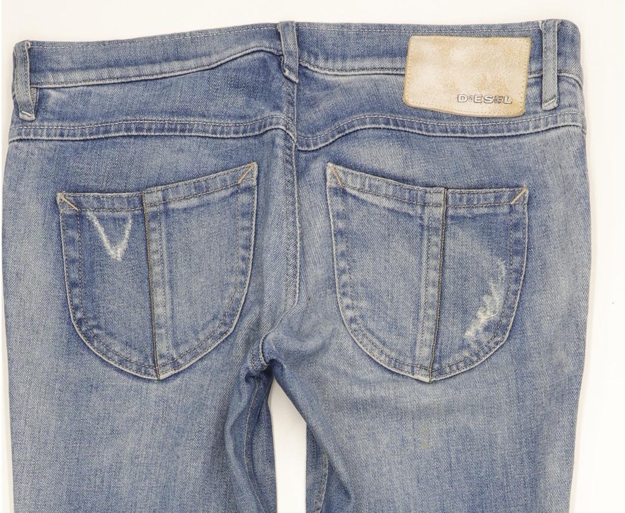 Diesel Zivy Ankle 008NM Women Blue Skinny Slim Stretch Jeans W29 L34
