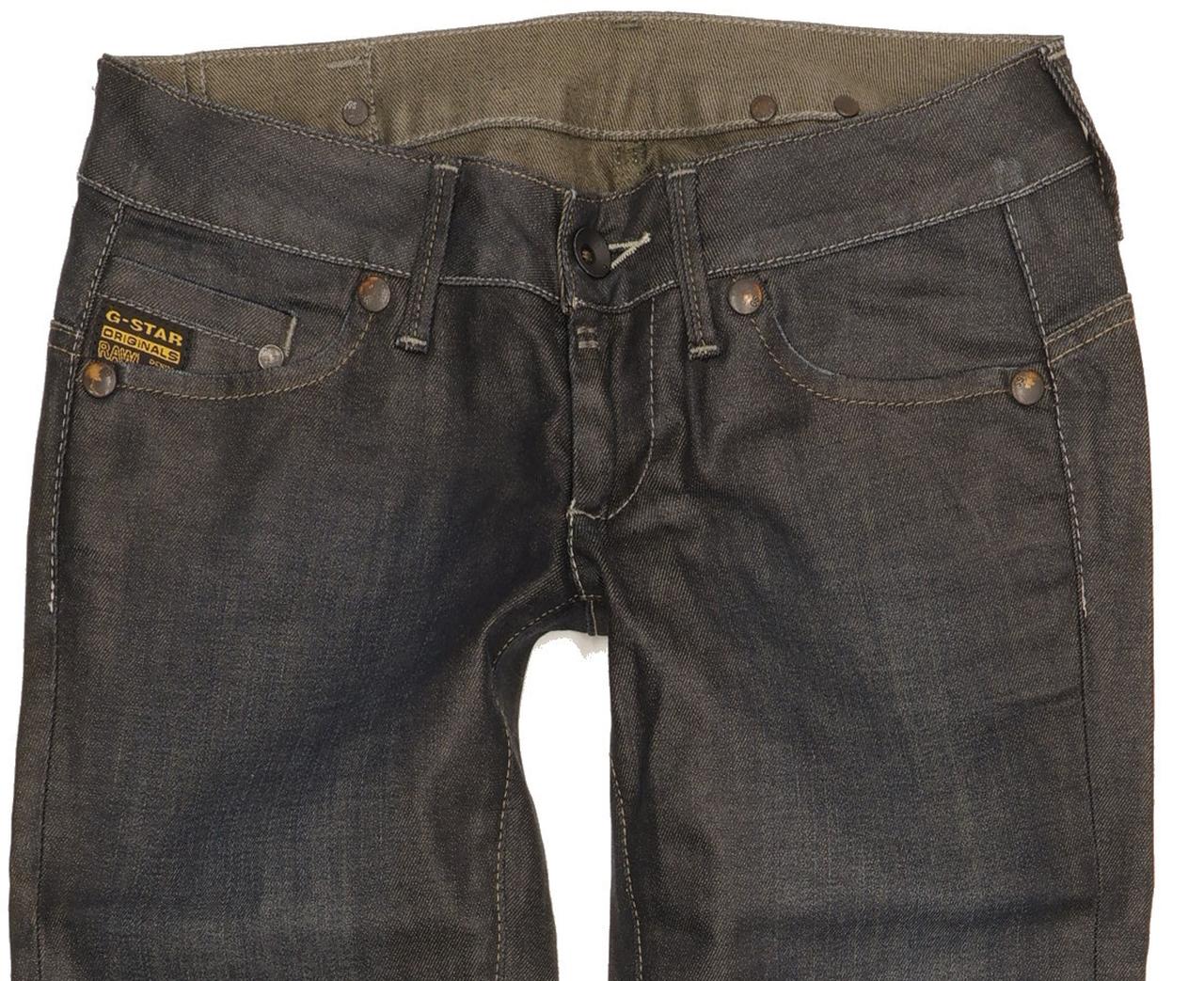 G-Star Midge Women Blue Straight Slim Stretch Jeans W26 L30