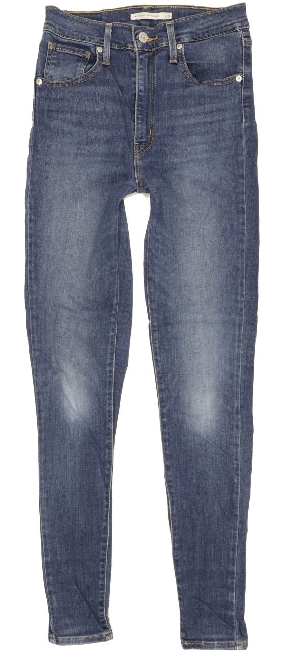 Levi's Mile Blue Skinny Slim Stretch Jeans High Waisted W28 L30