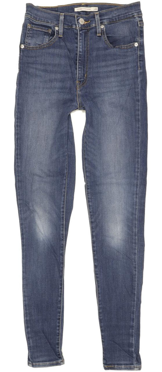 Levi's Mile Blue Skinny Slim Stretch Jeans High Waisted W28 L30