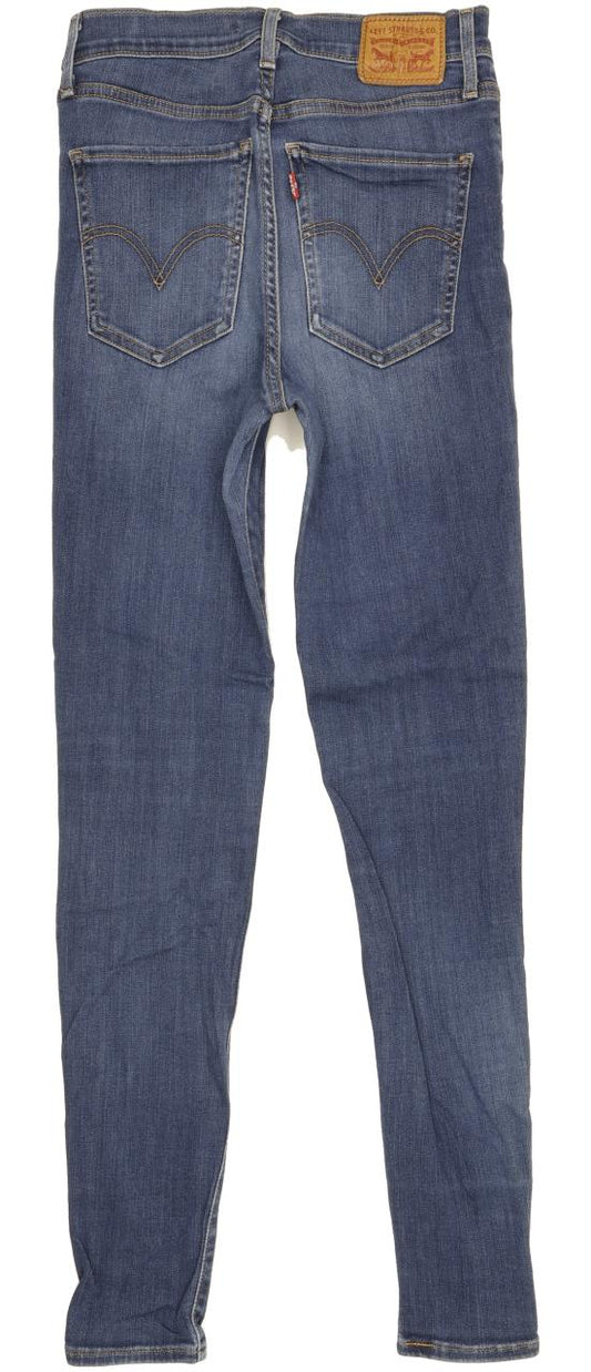 Levi's Mile Blue Skinny Slim Stretch Jeans High Waisted W28 L30