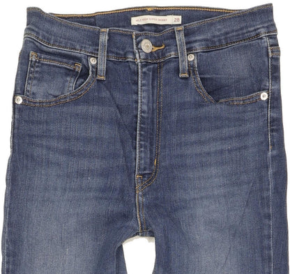 Levi's Mile Blue Skinny Slim Stretch Jeans High Waisted W28 L30