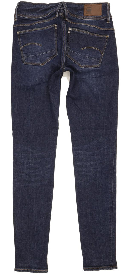 G-Star Lynn Women Blue Skinny Slim Stretch Jeans W25 L30
