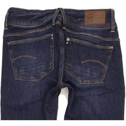 G-Star Lynn Women Blue Skinny Slim Stretch Jeans W25 L30