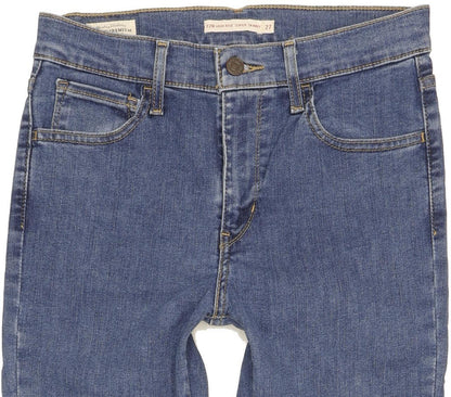 Levi's 720 Women Blue Skinny Slim Stretch Jeans W27 L28