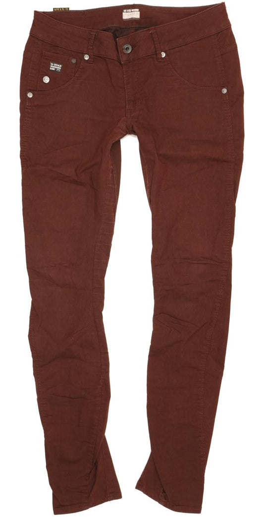 G-Star Arc 3D Burgundy Women Skinny Slim Stretch Jeans W32 L31