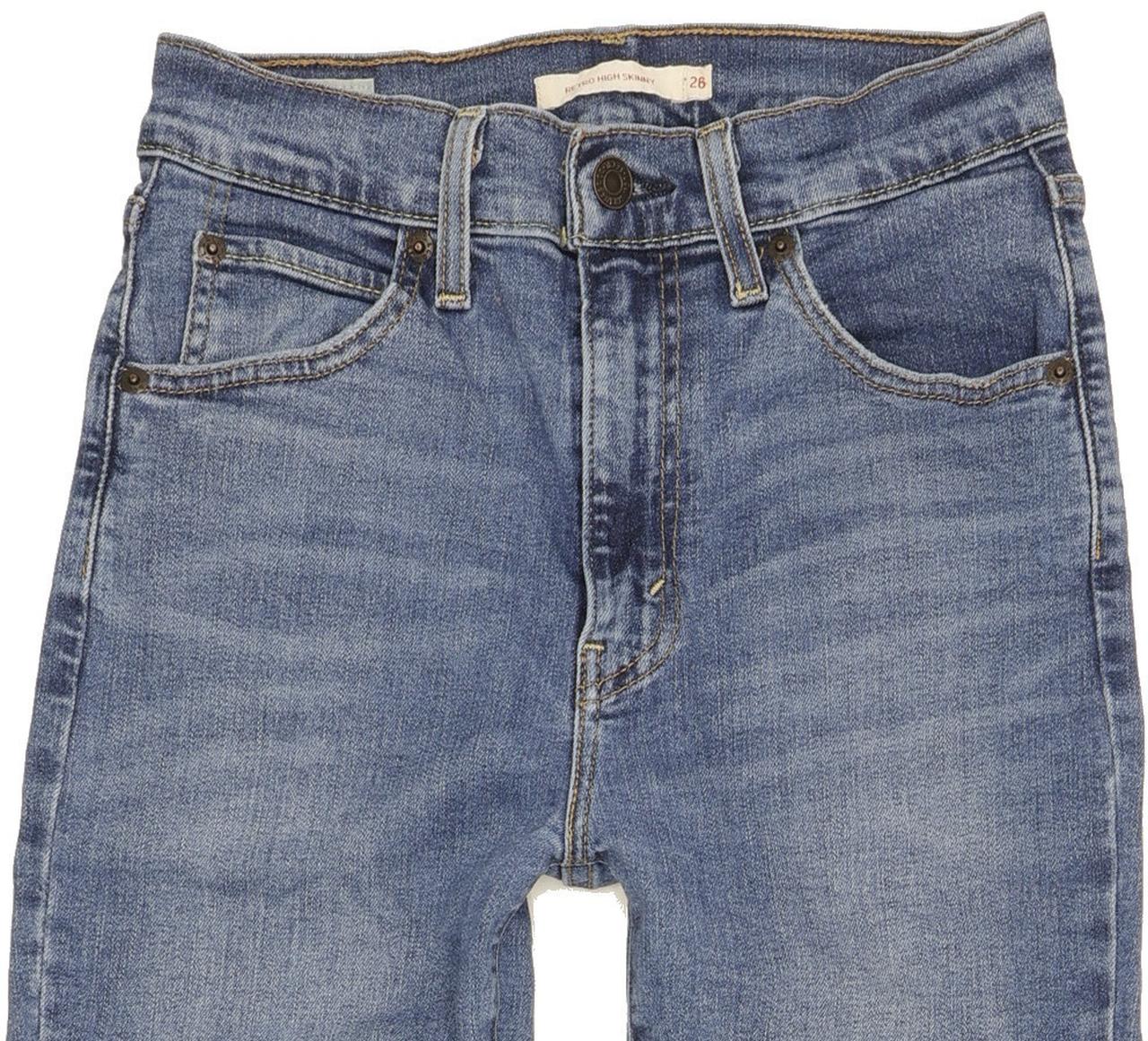 Levi's Retro Women Blue Skinny Regular Stretch Jeans W26 L28