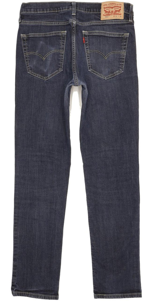 Levi's 541 Men Blue Straight Slim Stretch Jeans W32 L32