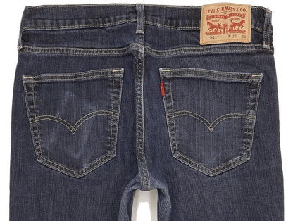 Levi's 541 Men Blue Straight Slim Stretch Jeans W32 L32