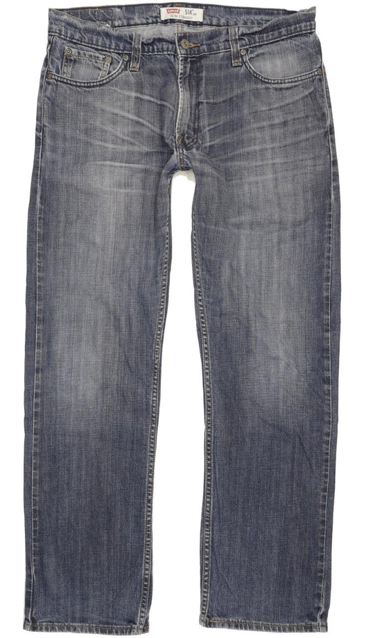 Levi's 514 Men Blue Straight Slim Stretch Jeans W34 L32