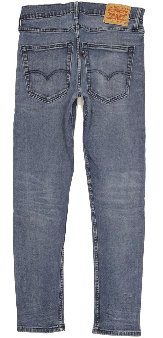Levi's 512 Men Blue Tapered Slim Stretch Jeans W31 L30