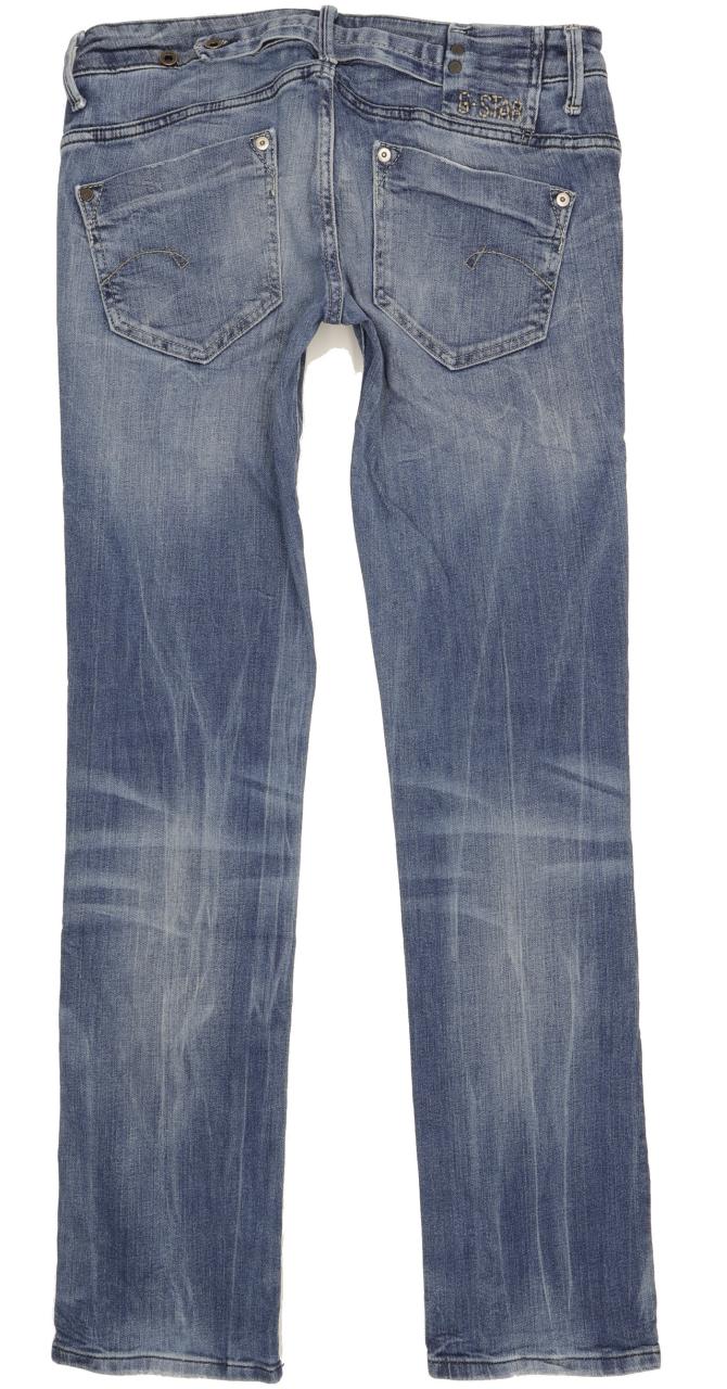 G-Star Midge Women Blue Straight Slim Stretch Jeans W31 L34
