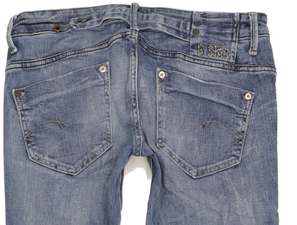 G-Star Midge Women Blue Straight Slim Stretch Jeans W31 L34
