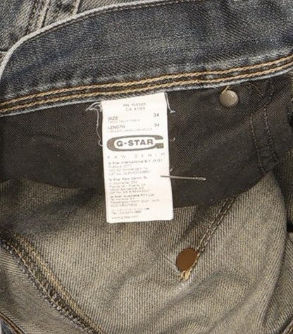 G-Star Jack Men Blue Straight Regular Jeans W34 L31