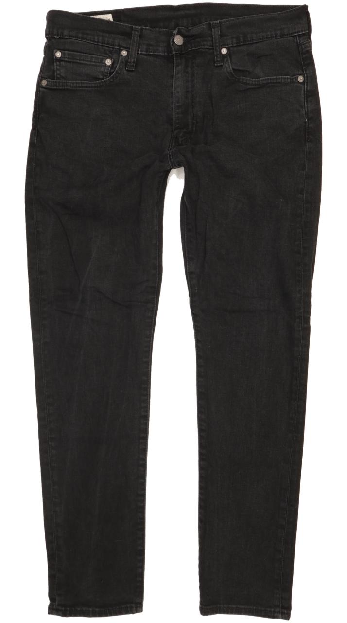 Levi's 512 Men Black Tapered Slim Stretch Jeans W32 L29