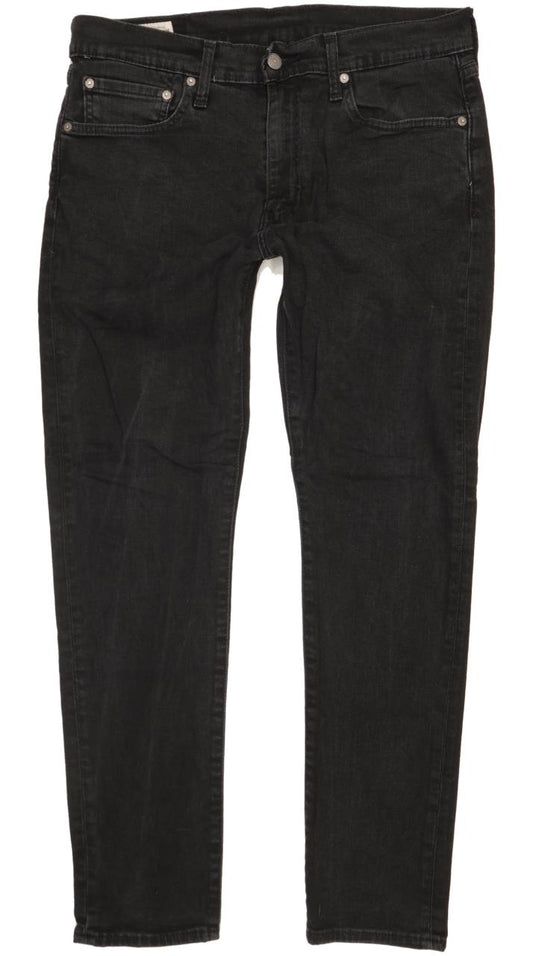 Levi's 512 Men Black Tapered Slim Stretch Jeans W32 L29