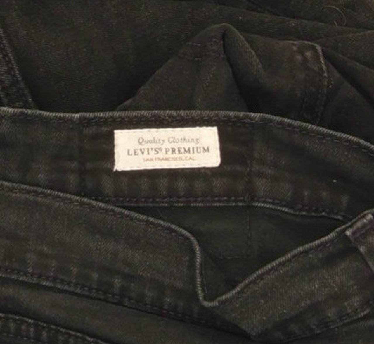 Levi's 512 Men Black Tapered Slim Stretch Jeans W32 L29