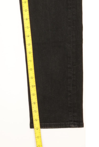 Levi's 512 Men Black Tapered Slim Stretch Jeans W32 L29
