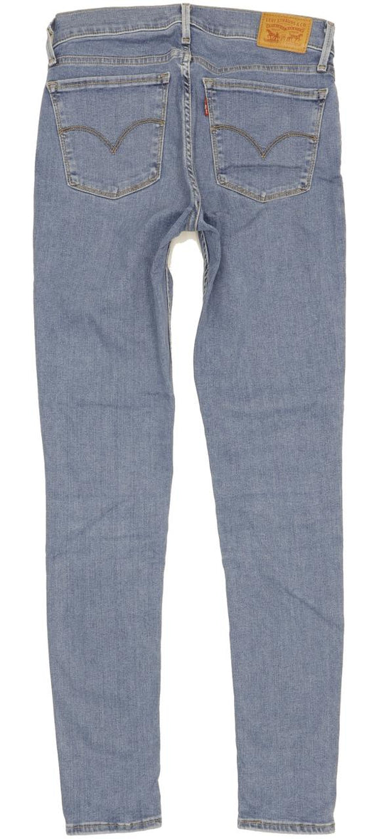 Levi's 710 Super Women Blue Skinny Slim Stretch Jeans W27 L30