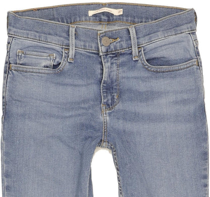 Levi's 710 Super Women Blue Skinny Slim Stretch Jeans W27 L30