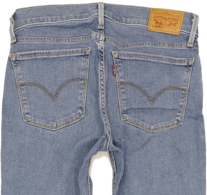 Levi's 710 Super Women Blue Skinny Slim Stretch Jeans W27 L30
