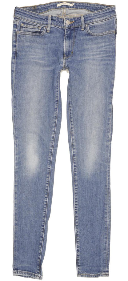 Levi's 711 Women Blue Skinny Slim Stretch Jeans W28 L31