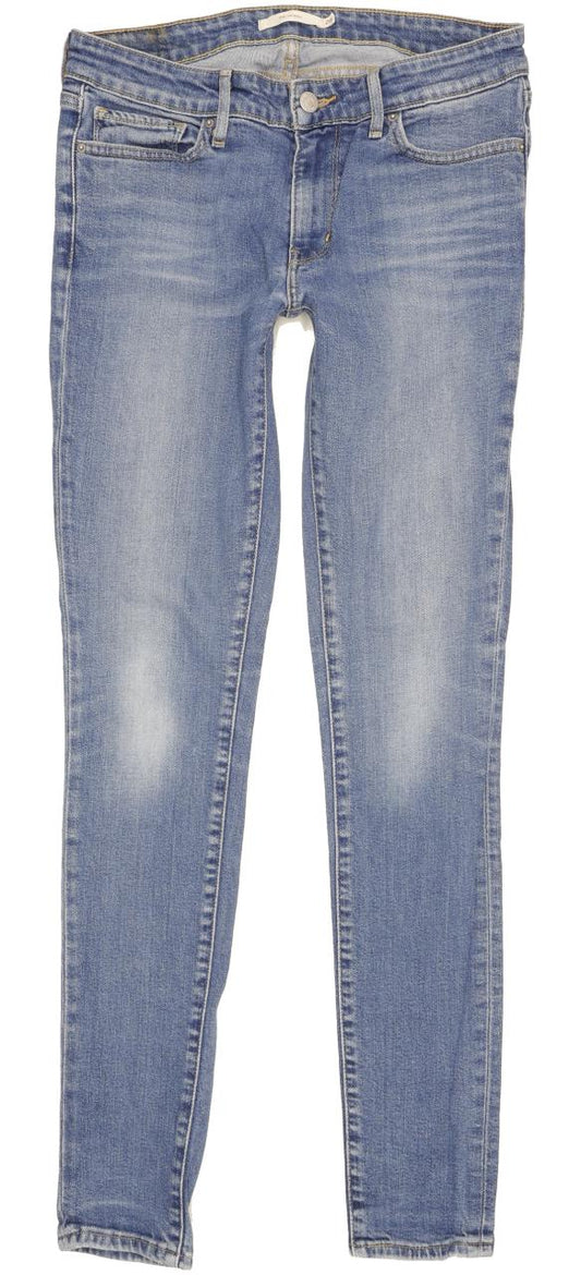 Levi's 711 Women Blue Skinny Slim Stretch Jeans W28 L31